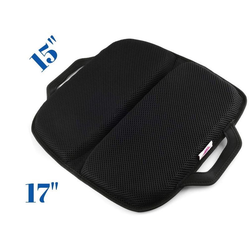 FOMI Premium All Gel Portable Seat Cushion | (15" x 17") | Comfortable Orthopedic Pad for Car, Office Chair, Wheelchair, Plane, or Home | Pressure Sore Relief, Prevents Sweaty Bottom | Foldable - Image 4
